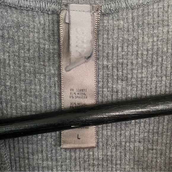 SKIMS Grey Ribbed Racerback Tank Top - Picture 5 of 5